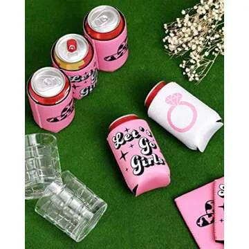 12-Pack Disco Cowgirl Can Sleeves for Bachelorette Party