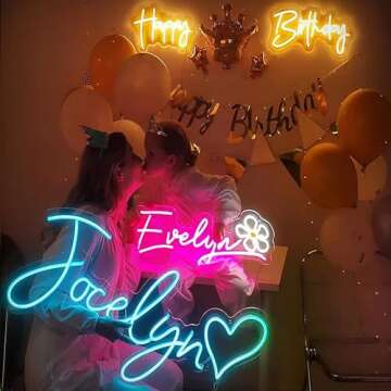 Custom Neon Signs Personalized LED Neon Light Up Sign for Name Sign for Teen Girls Room Wall Decor Company Shop Logo Sign Wedding Party Decor