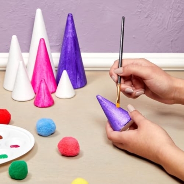 Craft with Bright Creations Foam Cones - Versatile Sizes & Fun!