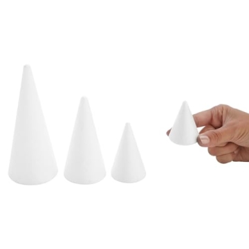 Craft with Bright Creations Foam Cones - Versatile Sizes & Fun!