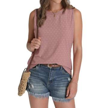 Stylish SAMPEEL Flowy Tank Tops for Women - Casual & Comfortable