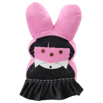 Animal Adventure Shaggy Bunny PEEPS Plush Toy - 15" Collectible Pink Emo Bunny