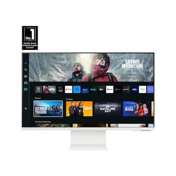 Samsung 32" M80C UHD HDR Smart Monitor for Streaming