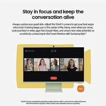 Samsung 32" M80C UHD HDR Smart Monitor for Streaming