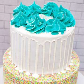 Vibrant Celebakes Tiny Pastel Nonpareils for Baking