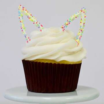 Vibrant Celebakes Tiny Pastel Nonpareils for Baking