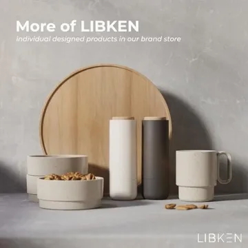 LIBKEN Multi-Purpose Fruit Basket with Bamboo Lid for Kitchens