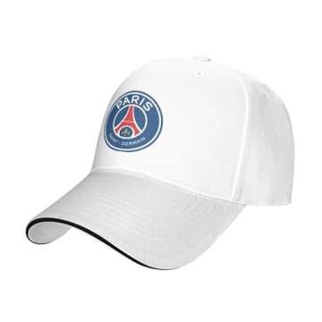 Trendy PSG Logo Sandwich Cap – Unisex Adjustable Baseball Cap