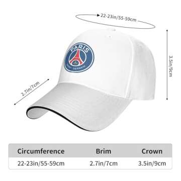 Unisex PSG Logo Sandwich Cap for All Seasons