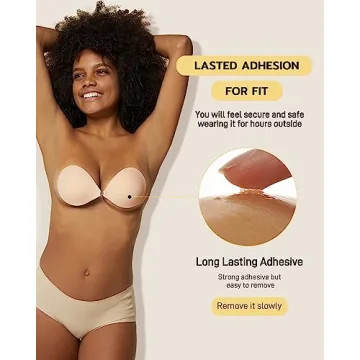 Niidor Adhesive Bra for Backless Dresses & More