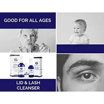Heyedrate Foaming Tea Tree Face Wash & Eyelid Cleanser and Lid & Lash Cleanser Spray Bundle - Natural, Organic Cleanser with Aloe Vera - Gentle, Pure Hypochlorous Acid Spray for Eye Irritation (2oz.)