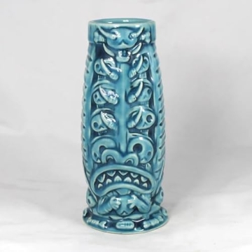 Tiki Farm Cannibal King Blue Ceramic Tiki Mug - 16 oz Delight