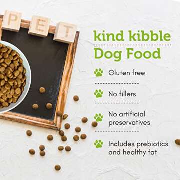 V-dog Vegan Kibble Dry Dog Food (24 LB) | Plant Based Protein with Added Taurine for Sensitive Stomach and Skin | Adult Dog Food | Vegetarian Superfood | Made in US