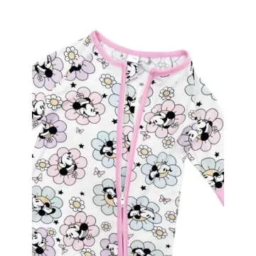 Bow Dream Baby Girl Clothing Footies Bamboo Rayon Baby Girl Clothes Baby Romper Jumpsuit Newborn-24 Months Pink Blue Flower Cartoon Mouse 1-3 Months