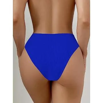 SherryDC Women's High Waisted V Cut Bikini Bottoms