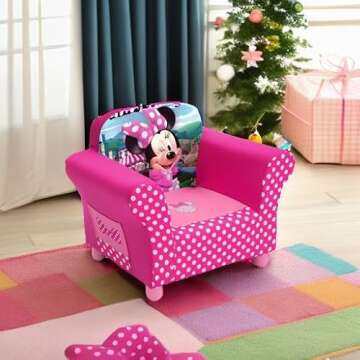 Delta Children Upholstered Chair, Disney Minnie Mouse
