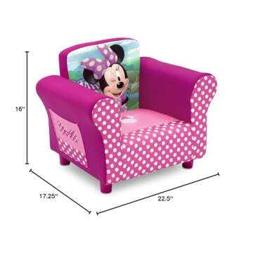 Delta Children Upholstered Chair, Disney Minnie Mouse