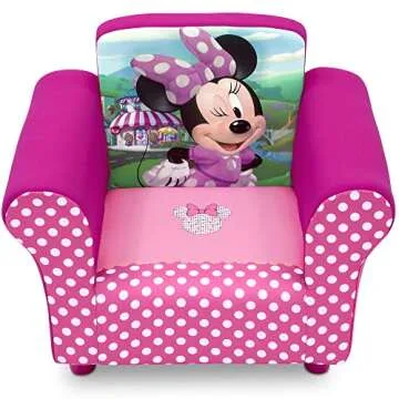 Delta Children Upholstered Chair, Disney Minnie Mouse