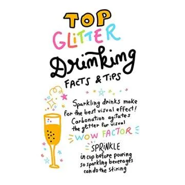 Edible Glitter for Drinks • Shiny Glitter, Shimmer Beverage Dust for Cocktails, Beer, Wine and More - Color Series Red - 5 Gram Pot with Spout