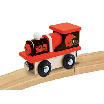 Cleveland Browns Real Wood Toy Train for Ages 3+