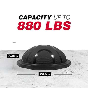 Yes4All Half Balance Ball Trainer – Half Ball Exercise Balance Trainer for Core Training & Balance...