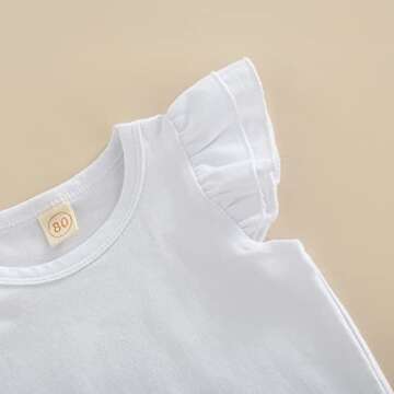 3T Baby Girl Summer Floral Suspender Outfit for Toddler