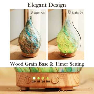 Porseme 150ml Glass Essential Oil Diffuser for Relaxation