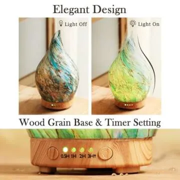 Porseme 150ml Glass Essential Oil Diffuser for Relaxation