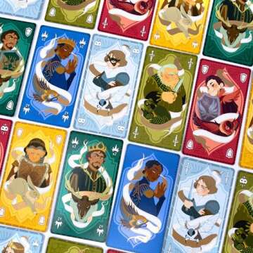 Pandasaurus Games Courtisans Card Game - Navigate Intrigue and Influence at The Queen's Banquet! Strategy Game, Fun Family Game for Kids & Adults, Ages 8+, 2-5 Players, 20-30 Min Playtime, Made