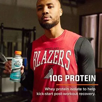 Gatorade Zero With Protein, 10g Whey Protein Isolate, Zero Sugar, Electrolytes, 3 Flavor Variety Pack, Liquid, Bottle, 16.9 Fl Oz, 12 Pack