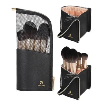 MONSTINA Makeup Brush Organizer, High Capacity & Portable