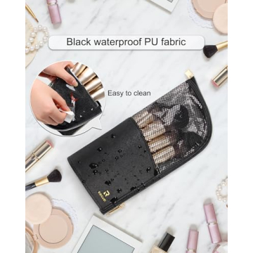 MONSTINA Makeup Brush Organizer, High Capacity & Portable