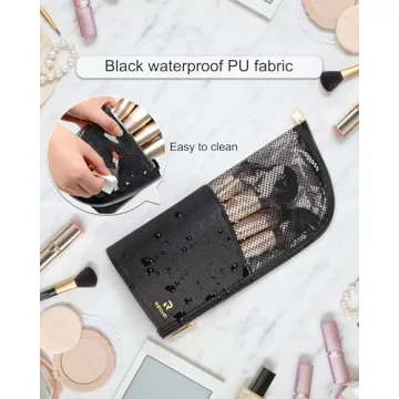 MONSTINA Makeup Brush Organizer, High Capacity & Portable