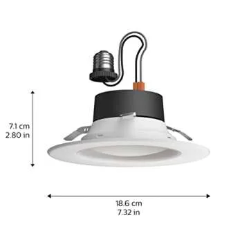 Philips Hue Smart 6 Inch LED Downlight - 4 Pack, Color-Changing, 1100LM - Control with App, Compatible with Alexa, Google Assistant, Apple HomeKit