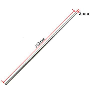 EUDAX 100Pcs Dia.2mm STEM Axles for DIY RC Models