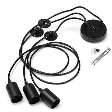 Vintage 3 Heads Pendant Lamp Chic Adjustable Lighting