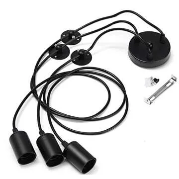 Vintage 3 Heads Pendant Lamp Chic Adjustable Lighting