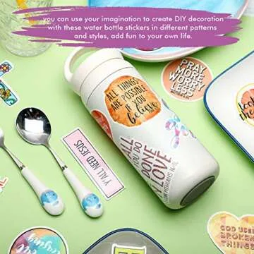 200 Inspirational Jesus Stickers - Waterproof Faith Decals