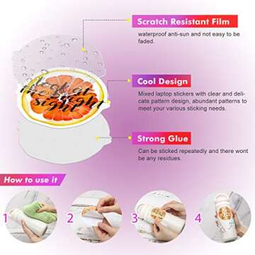 200 Pieces Inspirational Stickers Jesus Faith Stickers Waterproof Wisdom Words Decals Christian Stickers Verse Motivational Stickers for Water Bottle Car Skateboard Laptop Luggage