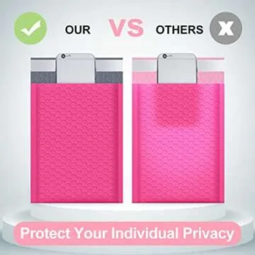 UCGOU Bubble Mailers 6x10 Inch Hot Pink 25 Pack Usable Size 6x9 Inch Poly Padded Envelopes Small Business Mailing Packages Waterproof Boutique Shipping Bags for Jewelry Makeup Supplies #0