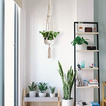 Handmade Macrame Plant Hangers Set of 2 for Stylish Home Decor
