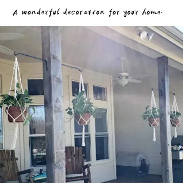 Handmade Macrame Plant Hangers Set of 2 for Stylish Home Decor