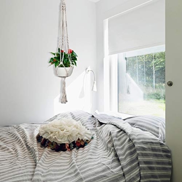 Handmade Macrame Plant Hangers Set of 2 for Stylish Home Decor