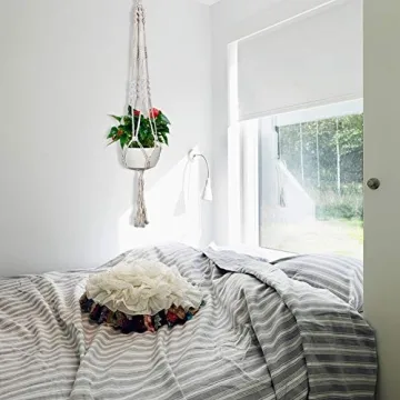 Handmade Macrame Plant Hangers Set of 2 for Stylish Home Decor