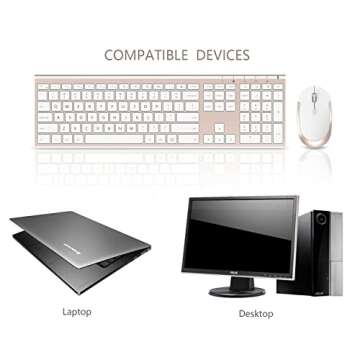 Ultra-Slim Wireless Keyboard and Mouse Combo for Windows