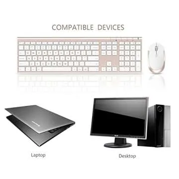 Ultra-Slim Wireless Keyboard and Mouse Combo for Windows
