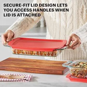 Pyrex Extra Large 4-Piece Glass Baking Dish Set
