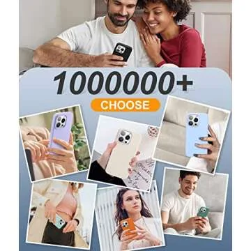 Cousper [5 in 1 Compatible with iPhone 14 Pro Max Case, with 2 Pack Screen Protector + 2 Pack Camera Lens Protector, Silicone Shock-Proof Phone Case [Anti-Scratch Microfiber Lining], White Stone