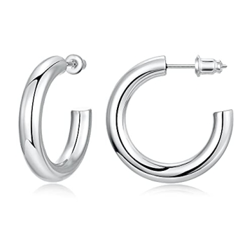 Gacimy Chunky Gold Hoop Earrings for Women Jewelry
