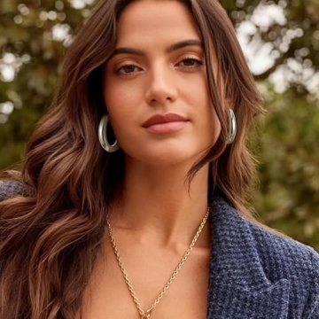 Gacimy Chunky Gold Hoop Earrings for Women Jewelry